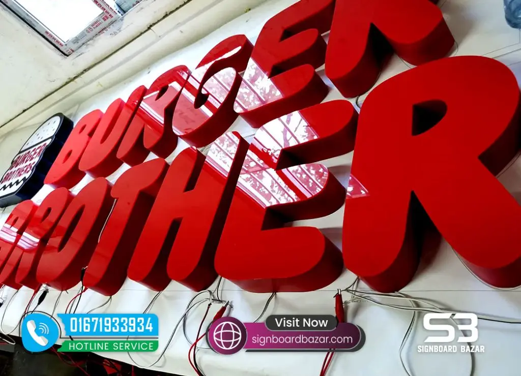 3D Acrylic Letter Lighting Sign